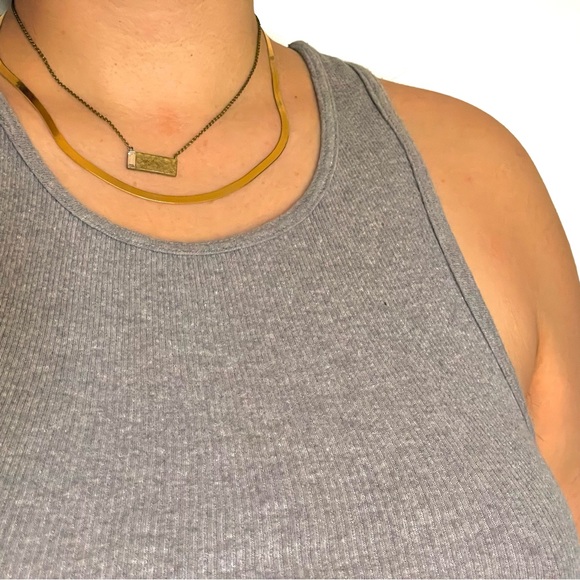 Silpada (KR India) Crossbar Crystal Brass Necklace - Picture 2 of 3